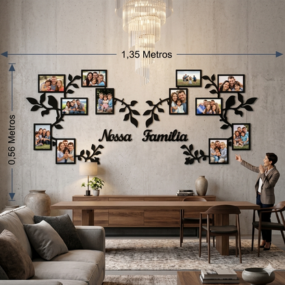 Laços Eternos™ – Painel de Fotos Nossa Família | Mōva Decor