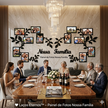 Laços Eternos™ – Painel de Fotos Nossa Família | Mōva Decor