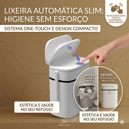 Lixeira automática slim para banheiro Mōva