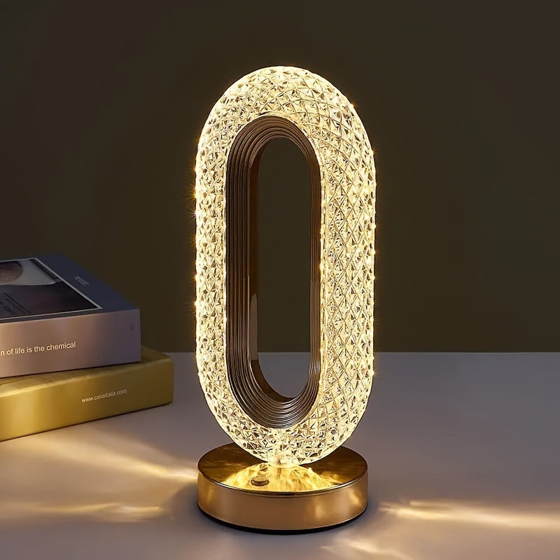 Luminária de cristal decorativa Mōva no quarto