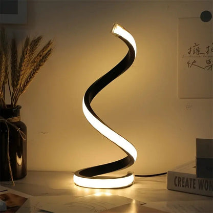 Luminária de mesa decorativa Mōva sobre criado-mudo