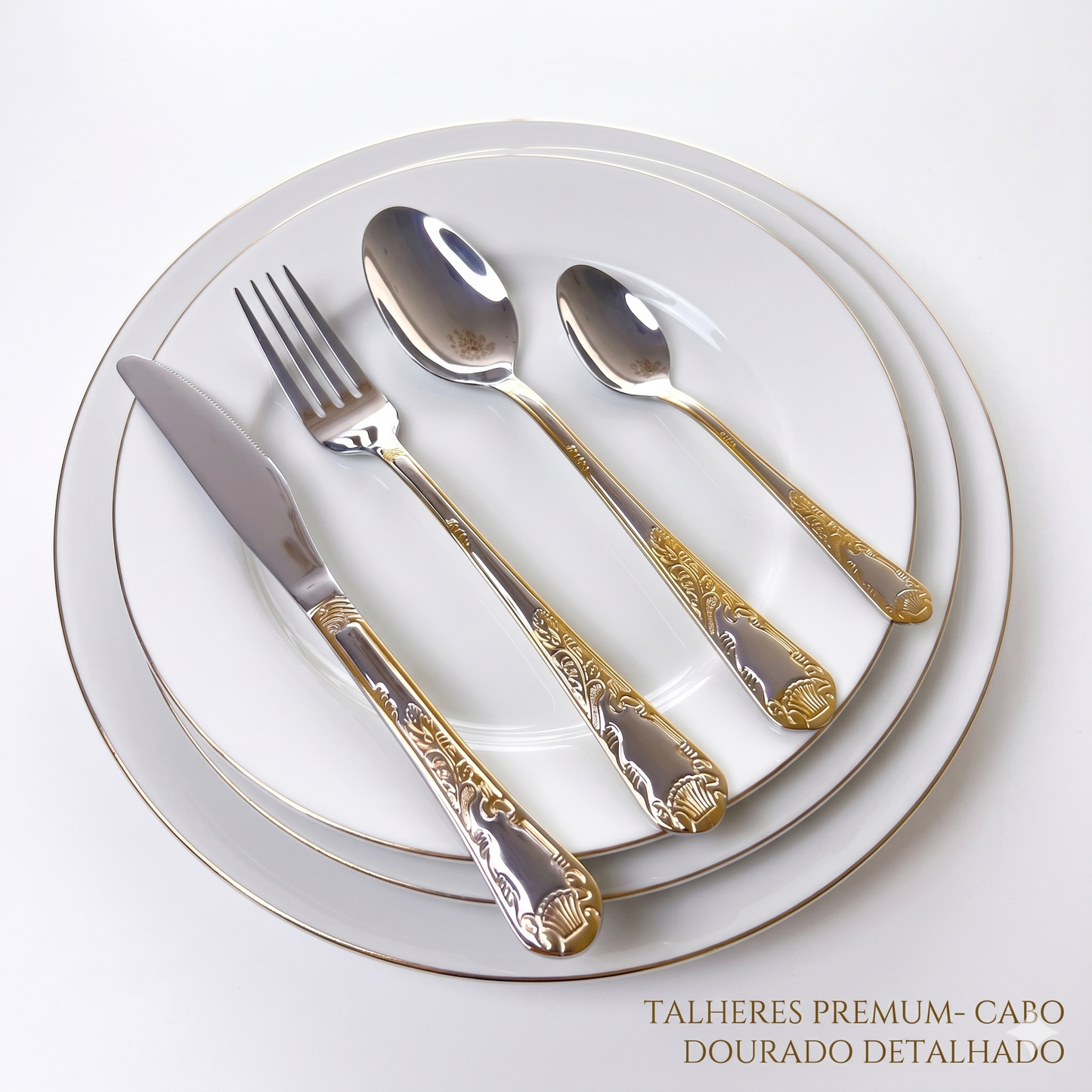 Monaco Classic – Faqueiro Premium 24 Peças - Mōva Decor