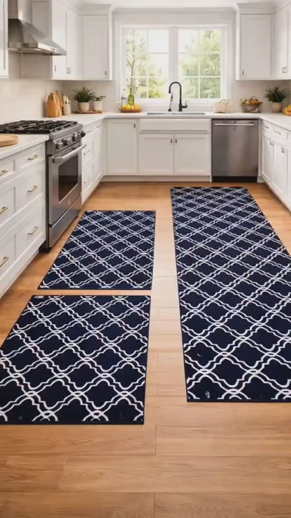 Chef Maison™ – Kit 3 Peças de Tapetes para Cozinha Premium | Mōva Decor