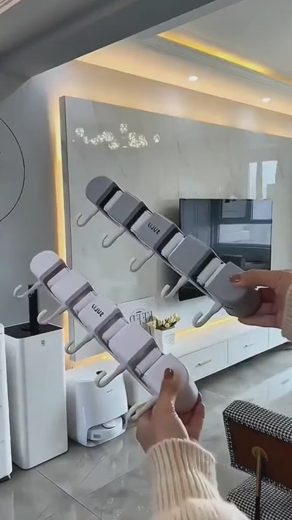 Organix Pro™ – Suporte de Parede Inox para Vassouras e Utensílios