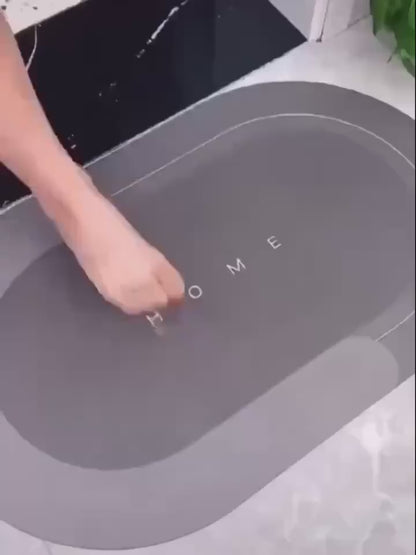 AquaDry Comfort™ - Tapete Banheiro Antiderrapante Absorvente de Secagem Rápida