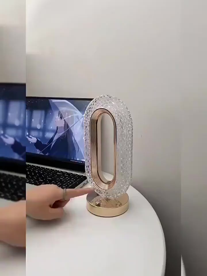 Vídeo da luminária de cristal decorativa em funcionamento