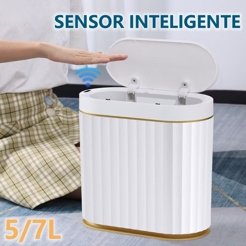 Prime Lixeira Inteligente com Sensor — design estreito de 14 cm
