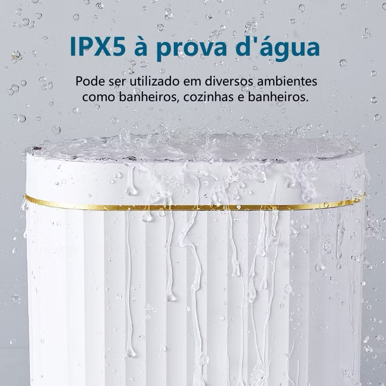Prime Lixeira Inteligente com Sensor — carregamento via cabo USB
