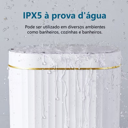 Prime Lixeira Inteligente com Sensor — carregamento via cabo USB