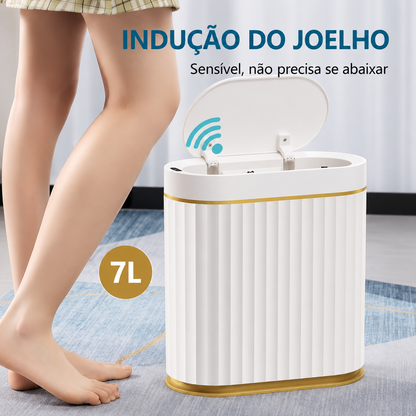 Prime Lixeira Inteligente com Sensor — estrutura em ABS resistente