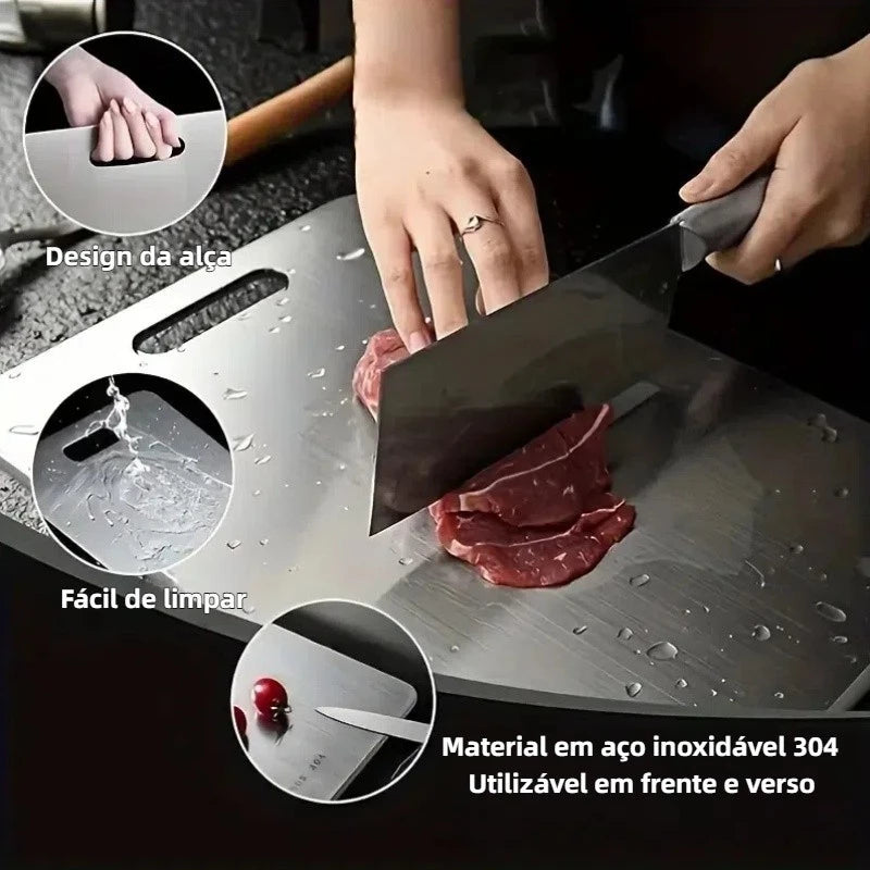 SteelGuard Pro™ – Tábua Antibacteriana em Aço Inox — referência de uso no ambiente | Mova Decor