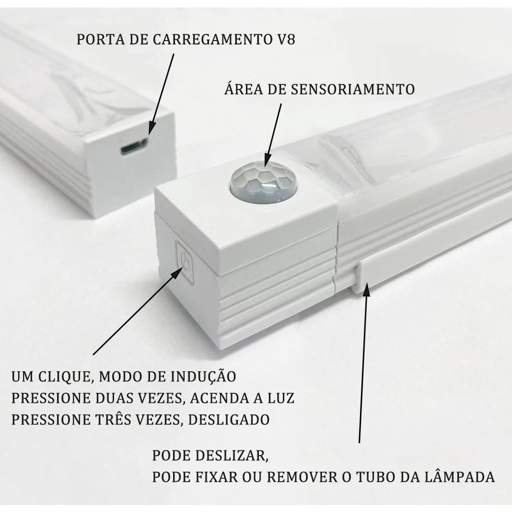 Smart Luminária Inteligente Ultra LED com Sensor de Movimento Sem Fio - Mōva Decor