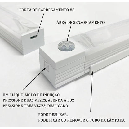 Smart Luminária Inteligente Ultra LED com Sensor de Movimento Sem Fio - Mōva Decor