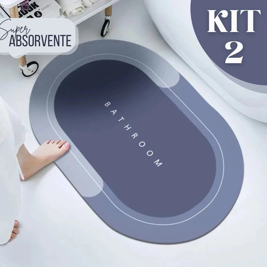 COMPRE 1 E LEVE 2: Tapete Super Absorvente Antiderrapante 40x60cm