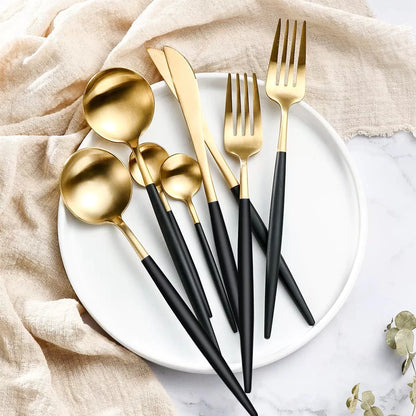 Monarch Black & Gold™ – Kit 24 Peças - Mōva Decor