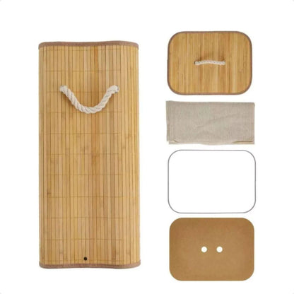 Cesto Bambu Dobravel Organizador 60 Litros | Mōva Decor