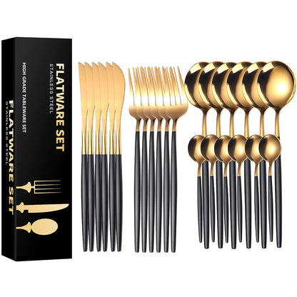 Monarch Black & Gold™ – Kit 24 Peças - Mōva Decor