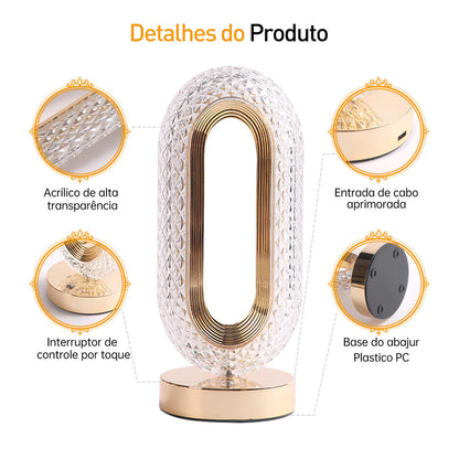 Luminária de Cristal Decorativa - Mōva Decor