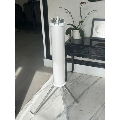 SpinDry Flex™ – Varal Dobrável Giratório de Chão com 16 Hastes em Aço Inox - Mōva Decor