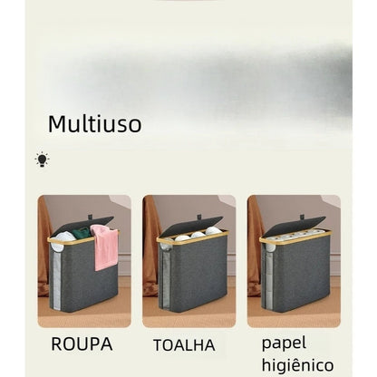 Cesto para Papel Higiênico com Tampa | Mōva Decor