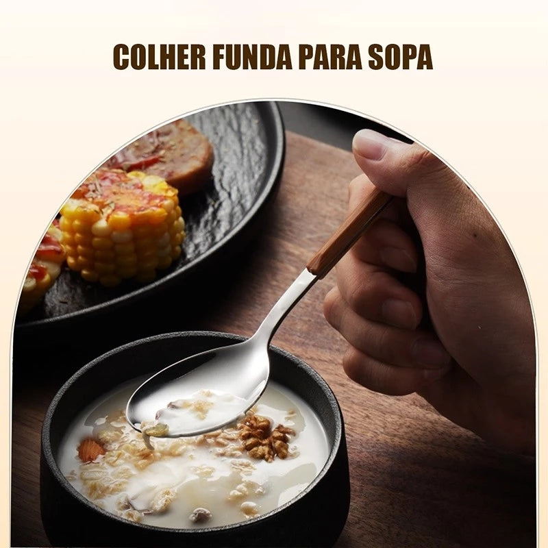Casa Nobre™ – Faqueiro Premium 24 Peças