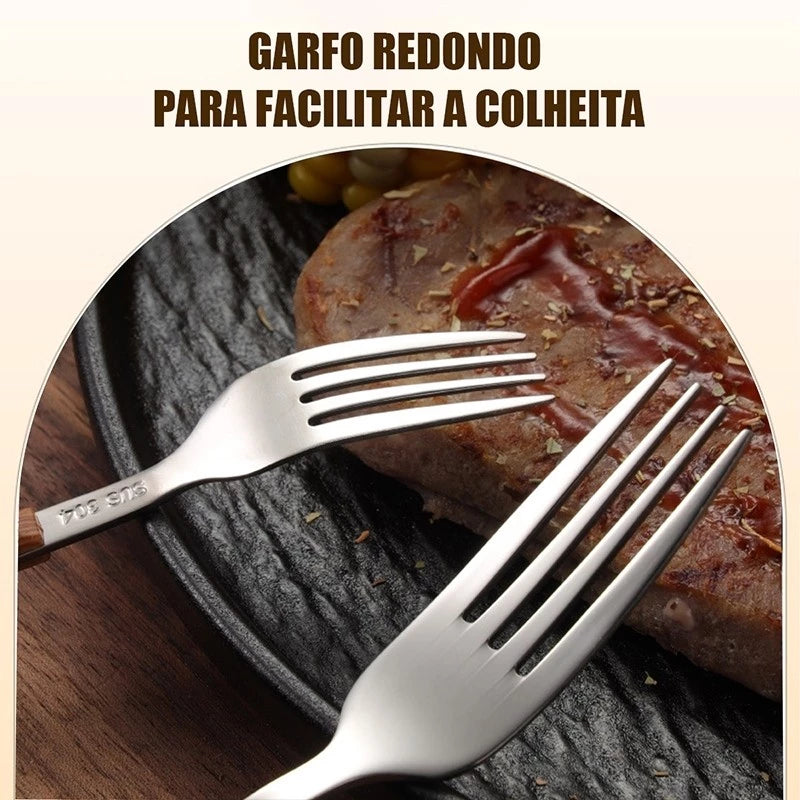 Casa Nobre™ – Faqueiro Premium 24 Peças