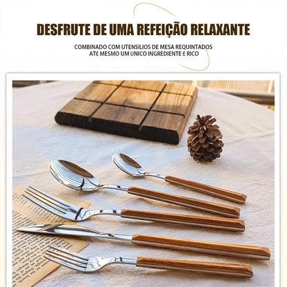 Casa Nobre™ – Faqueiro Premium 24 Peças