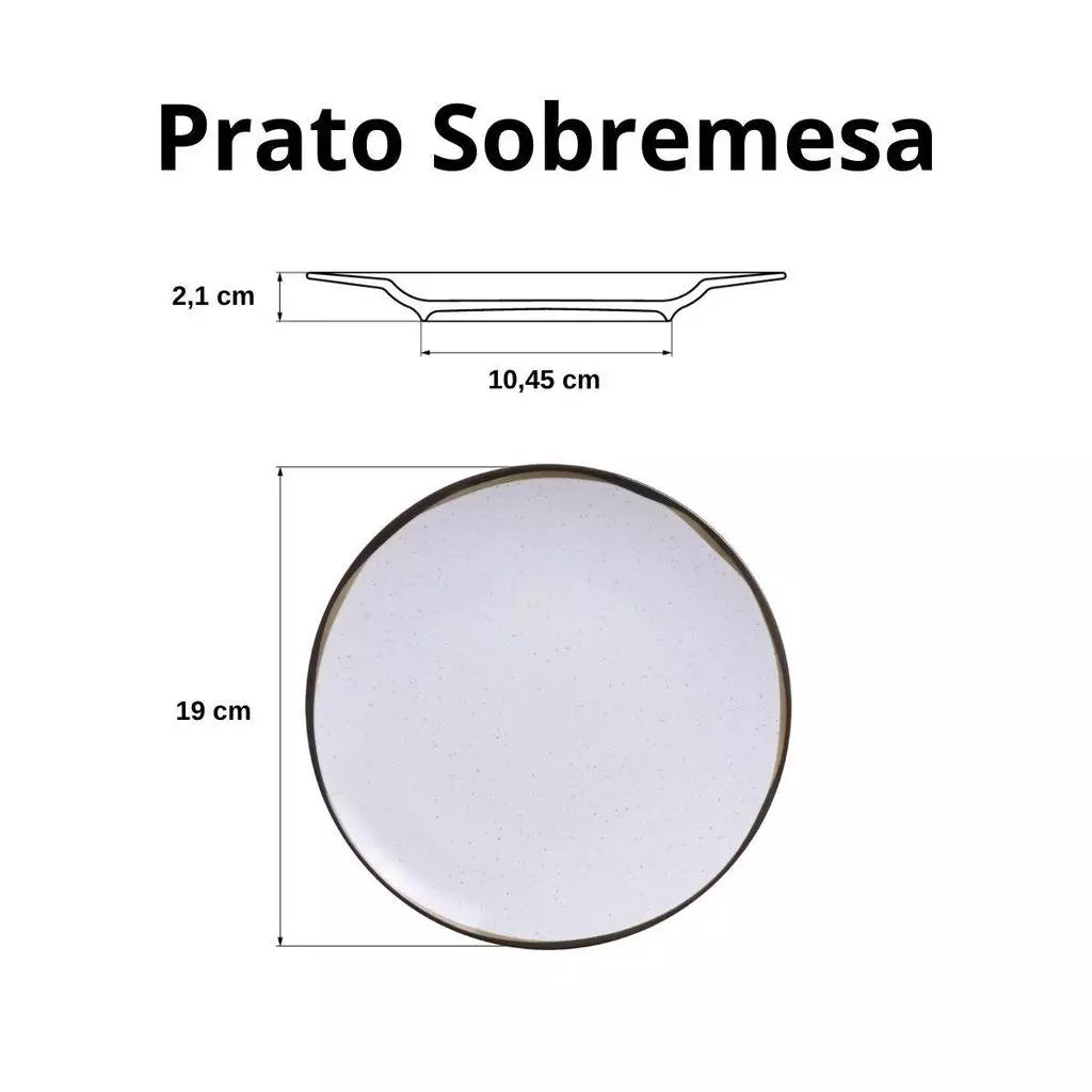 Jogo de Jantar Canyon Porcelana Decorada 30 Peças