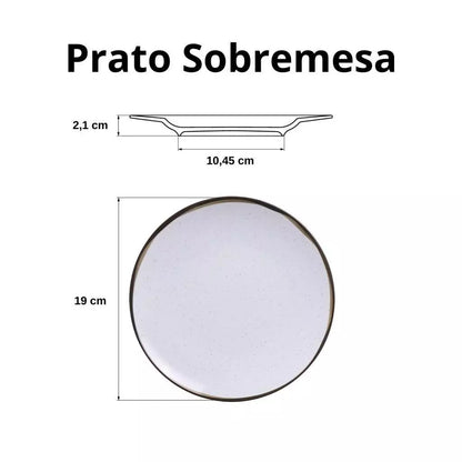 Jogo de Jantar Canyon Porcelana Decorada 30 Peças