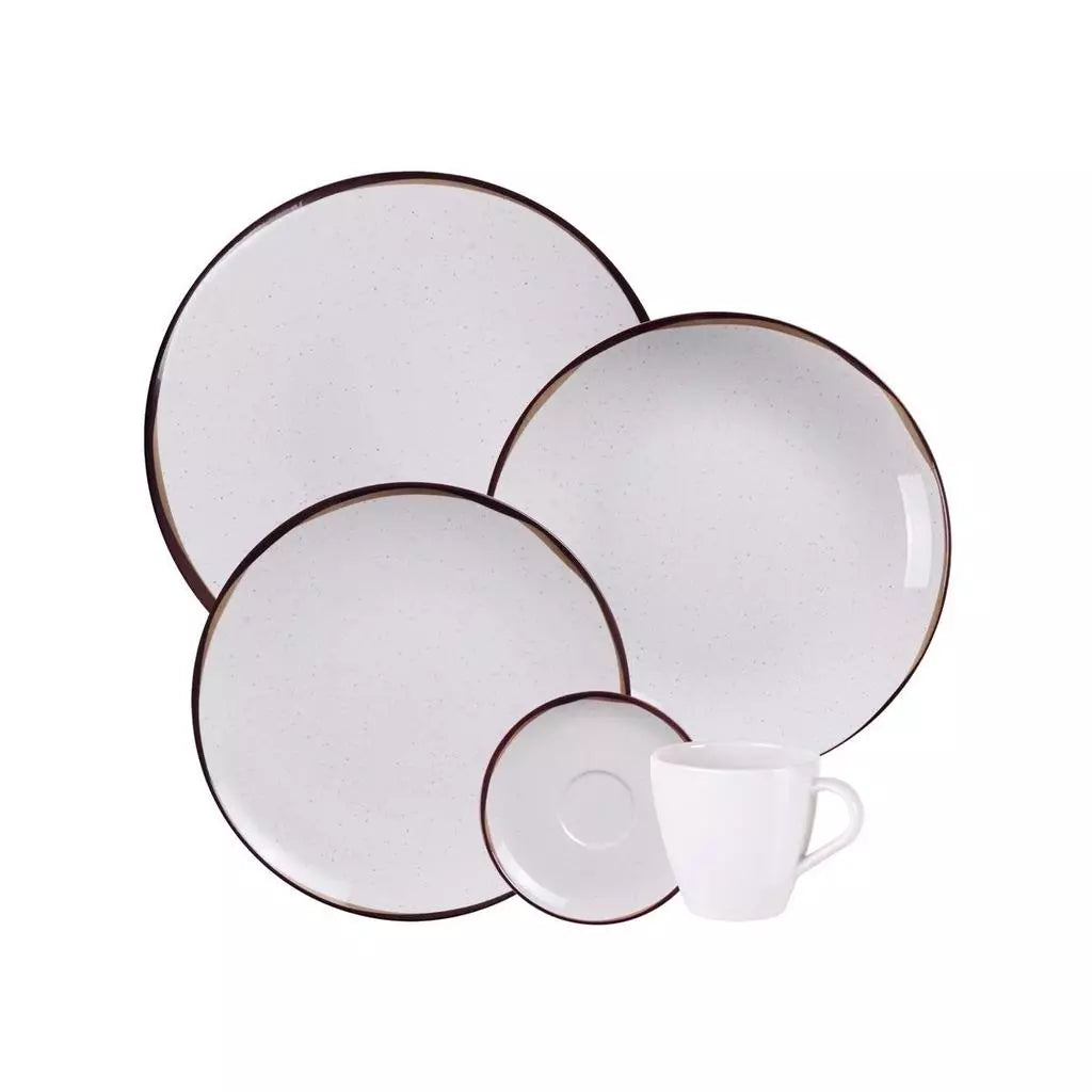Jogo de Jantar Canyon Porcelana Decorada 30 Peças