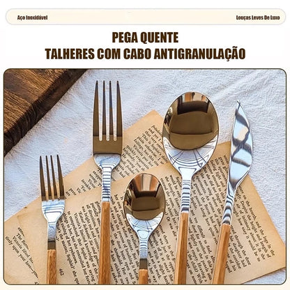 Casa Nobre™ – Faqueiro Premium 24 Peças