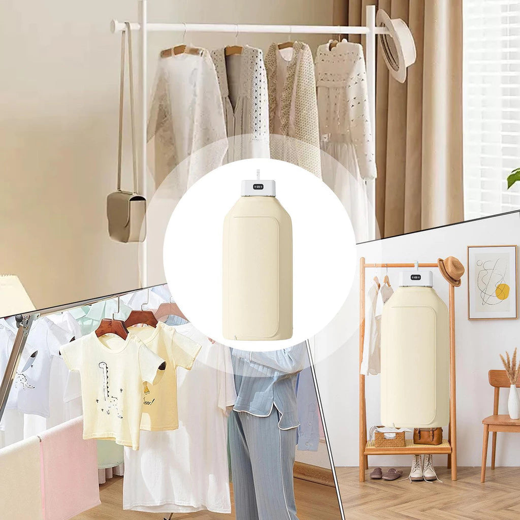 Secador de Roupas Portátil com Temporizador – Compacto, Eficiente e Fácil de Usar