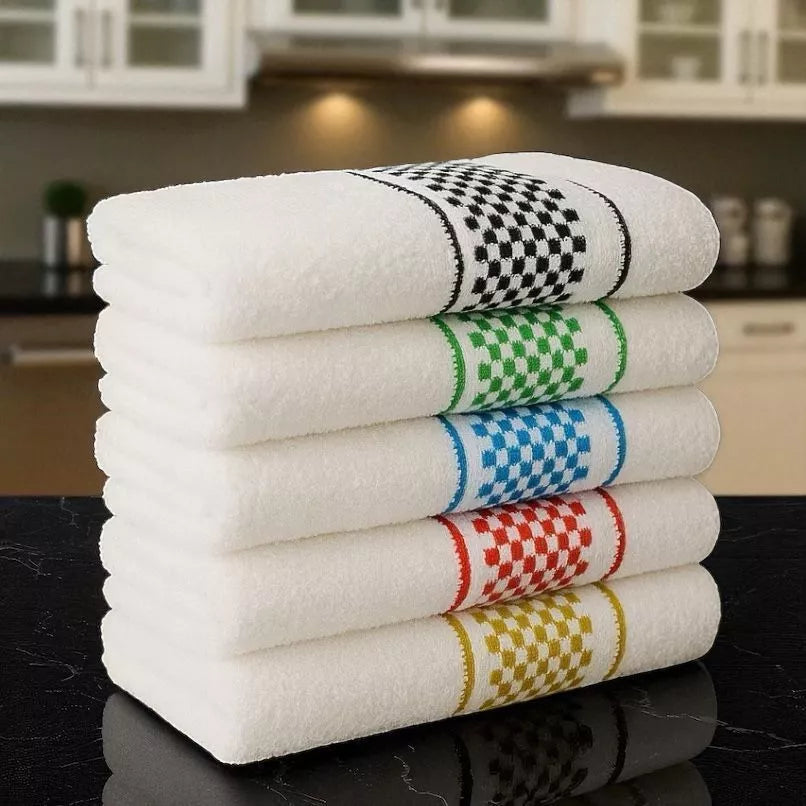 Kit 10 Panos de Prato Premium Super Luxo 100% Algodão Felpudo