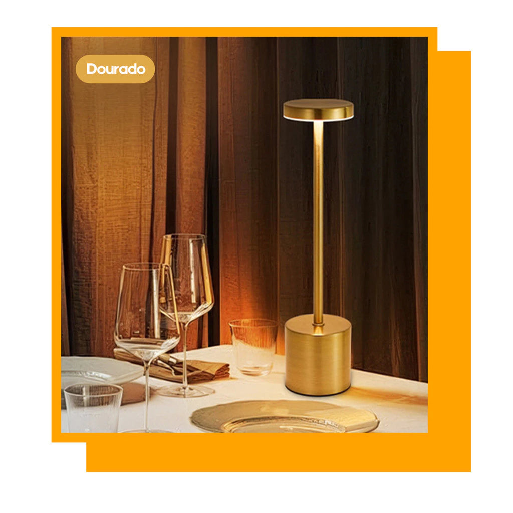 Luminária de Mesa Lumière Touch™ Recarregável LED