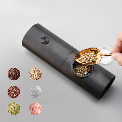 ChefGrind™ – Moedor Elétrico de Sal e Pimenta com Ajuste de Moagem - Mōva Decor