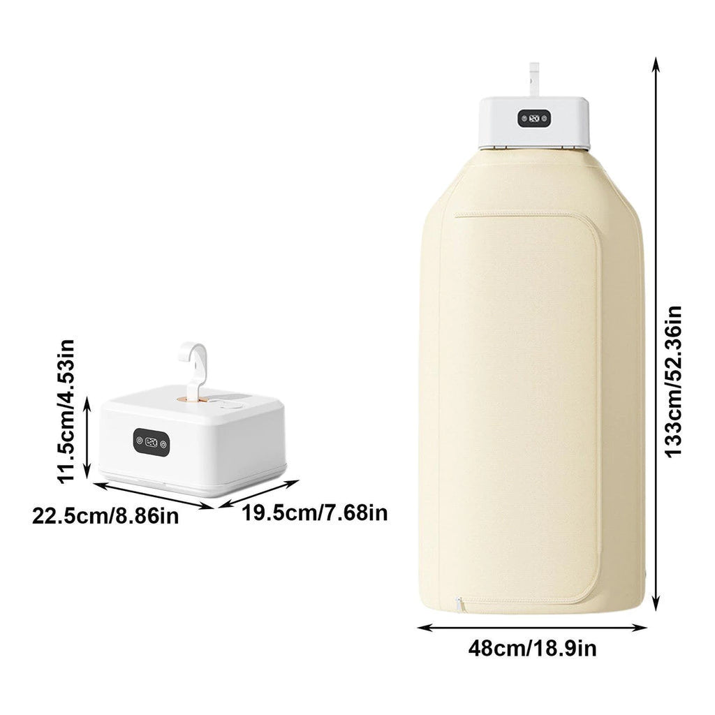 Secador de Roupas Portátil com Temporizador – Compacto, Eficiente e Fácil de Usar