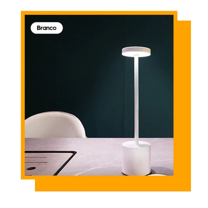 Luminária de Mesa Lumière Touch™ Recarregável LED