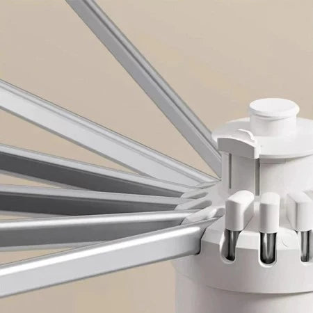 SpinDry Flex™ – Varal Dobrável Giratório de Chão com 16 Hastes em Aço Inox - Mōva Decor