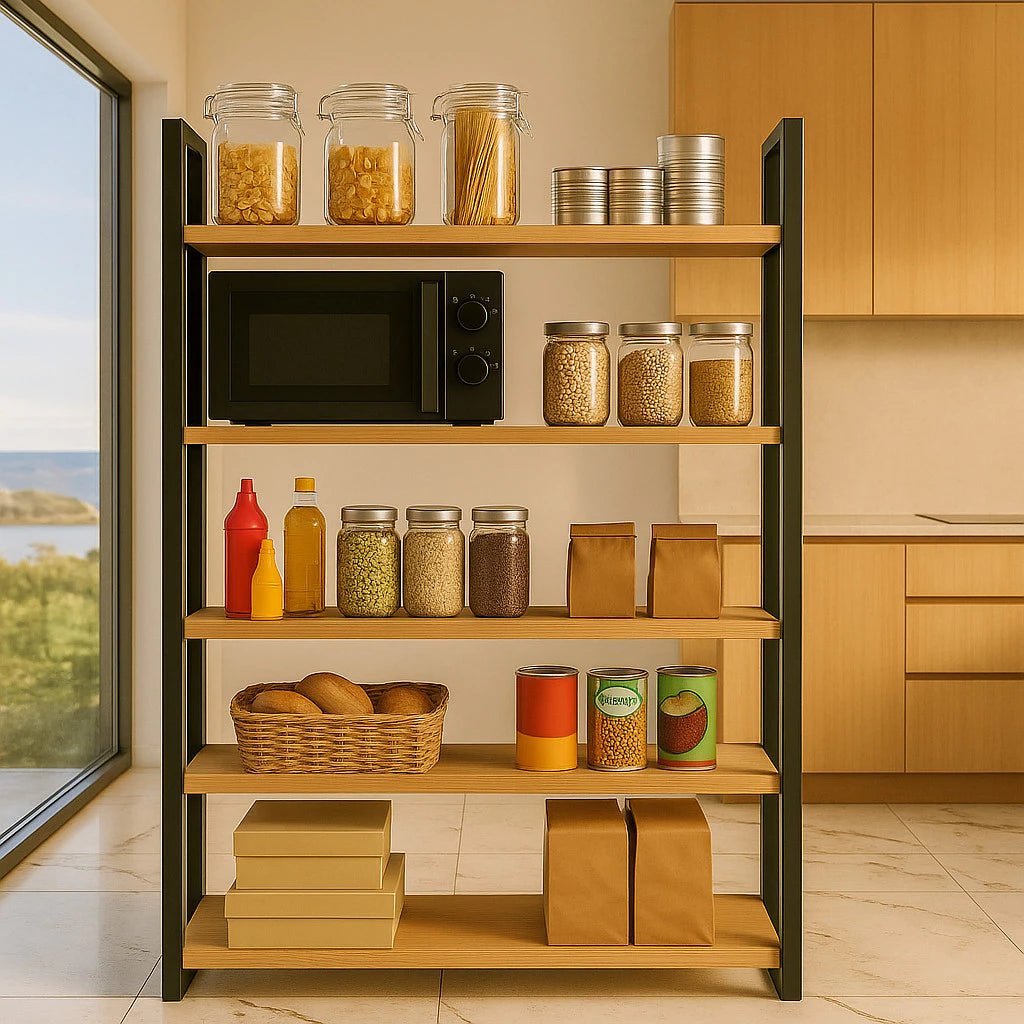 Urban Loft™ – Estante Industrial Alta com 5 Prateleiras Multiuso