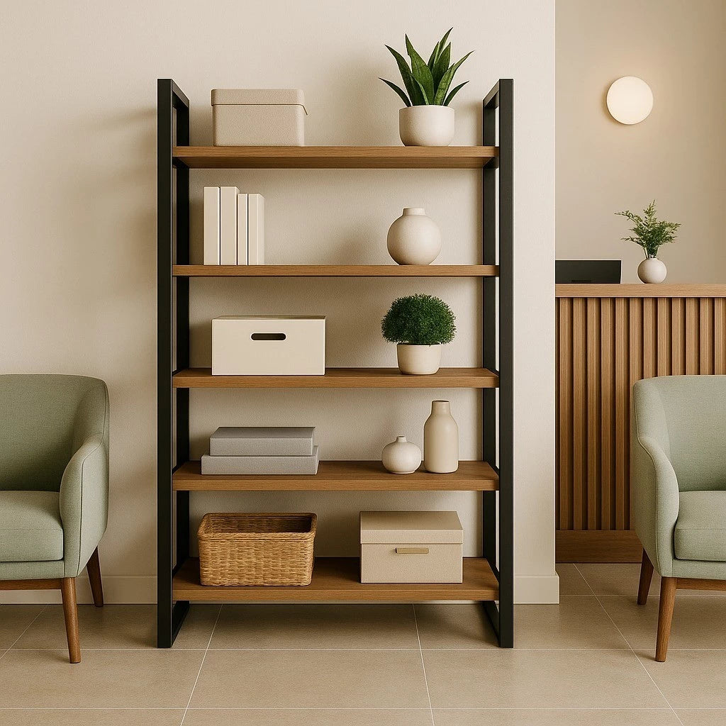 Urban Loft™ – Estante Industrial Alta com 5 Prateleiras Multiuso