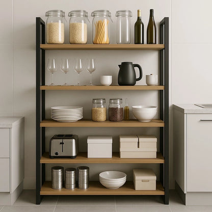 Urban Loft™ – Estante Industrial Alta com 5 Prateleiras Multiuso