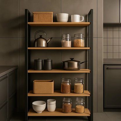 Urban Loft™ – Estante Industrial Alta com 5 Prateleiras Multiuso