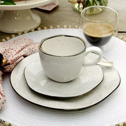 Aparelho de Jantar e Chá Porcelana Ryo Maresia Oxford | Mōva Decor