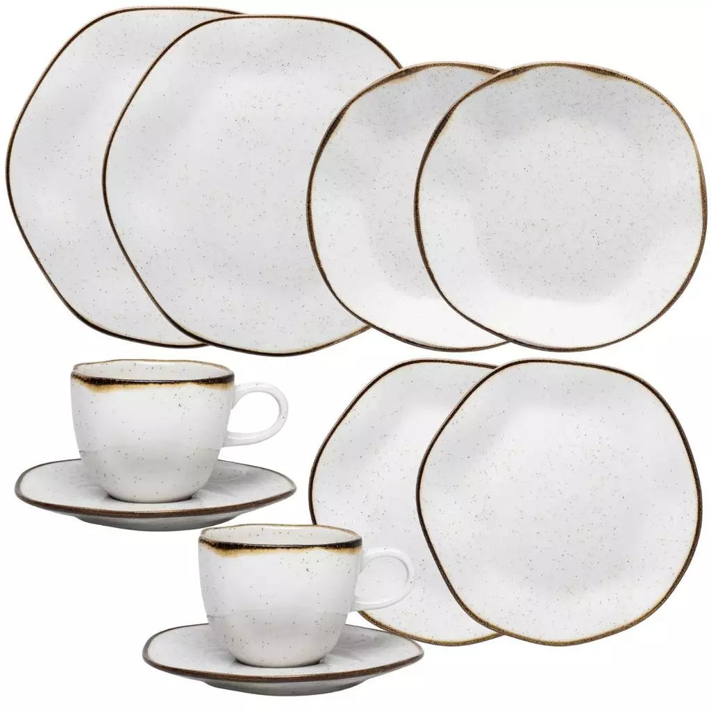 Aparelho de Jantar e Chá Porcelana Ryo Maresia Oxford | Mōva Decor