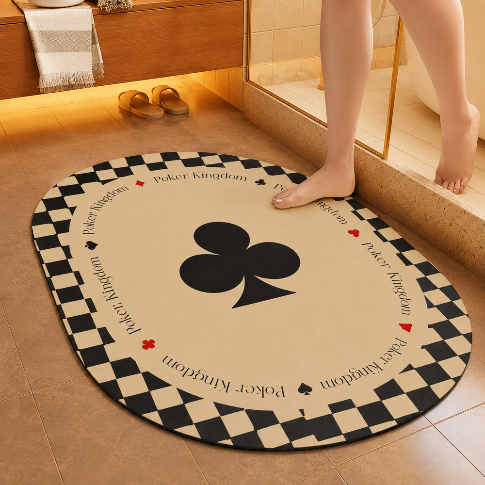 Tapete de Banheiro Estampado Mōva — Super Absorvente 40 × 60 cm — vista principal do produto | Mova Decor