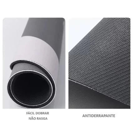 Tapete passadeira absorvente, detalhe da superfície em veludo cristal
