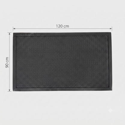 Tapete de Nylon Alta Resistência Mōva — 90 × 120 cm — composição / escala visual | Mova Decor