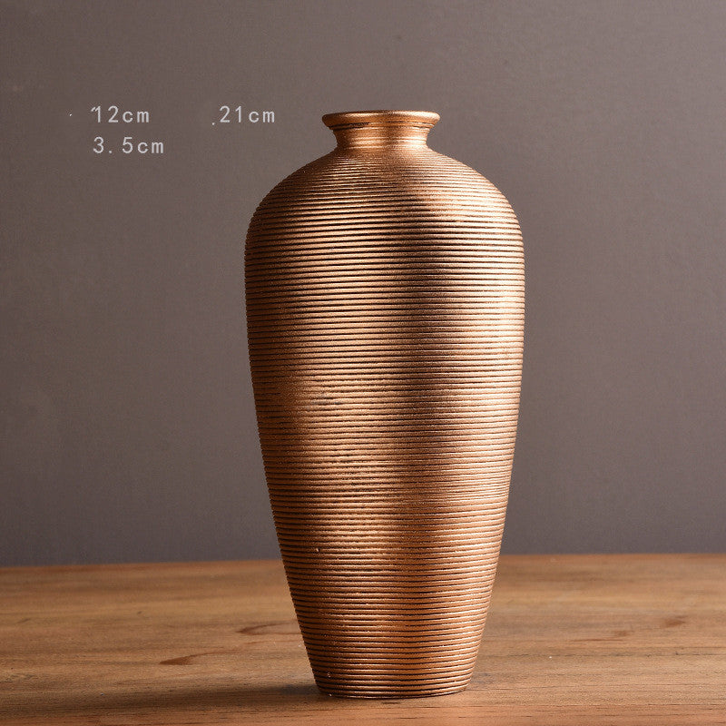 Vaso decorativo de cerâmica em formato de arco